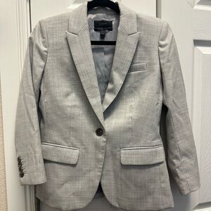 J Crew Women’s Super 120s Gray 3/4 Sleeve Blazer
